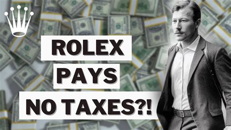 do rolex pay tax|Rolex underwear taxable.